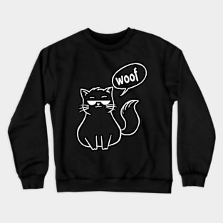 Cool cat go woof Crewneck Sweatshirt